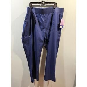 New Landau ProFlex Yoga Waist Cargo Pants Size 3XL Navy Nurse Uniform
